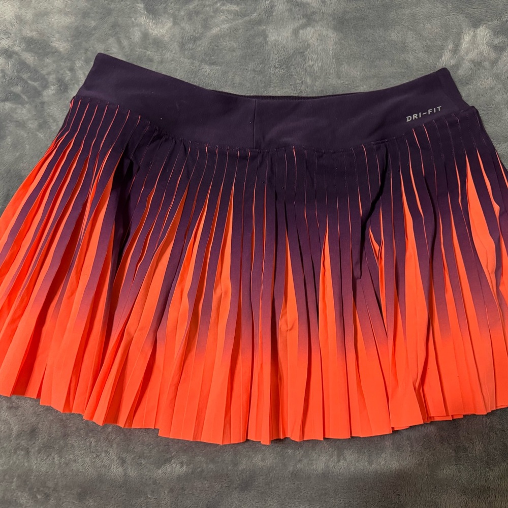 Nike Blue and Purple Mini Skater Skirt